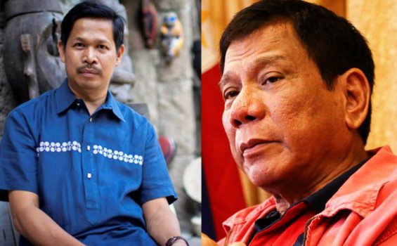 Romo Edwin Gariguez (Kiri) dan Presiden Filipina, Rodrigo Duterte (Kanan)[cafodsalford.wordpress.com]
