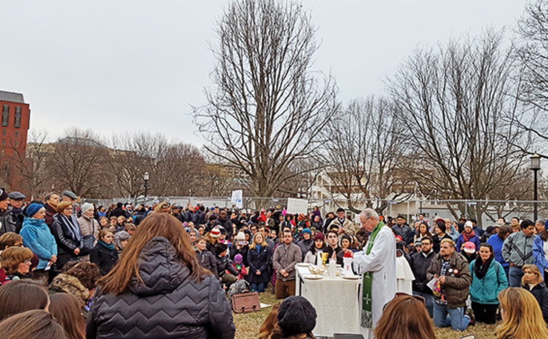 Suasana Misa solidaritas bagi umat islam di amerika majalah hidup katolik