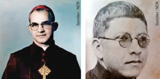 Mgr Jesus Emilio Jaramilio Monsalve dan Pastor Pedro Maria Ramirez Ramos
