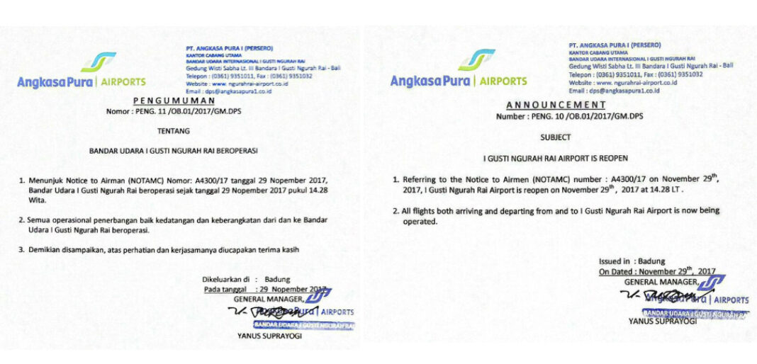AP Airports-Bandara I Gusti Ngurah Rai beropreasi kembali