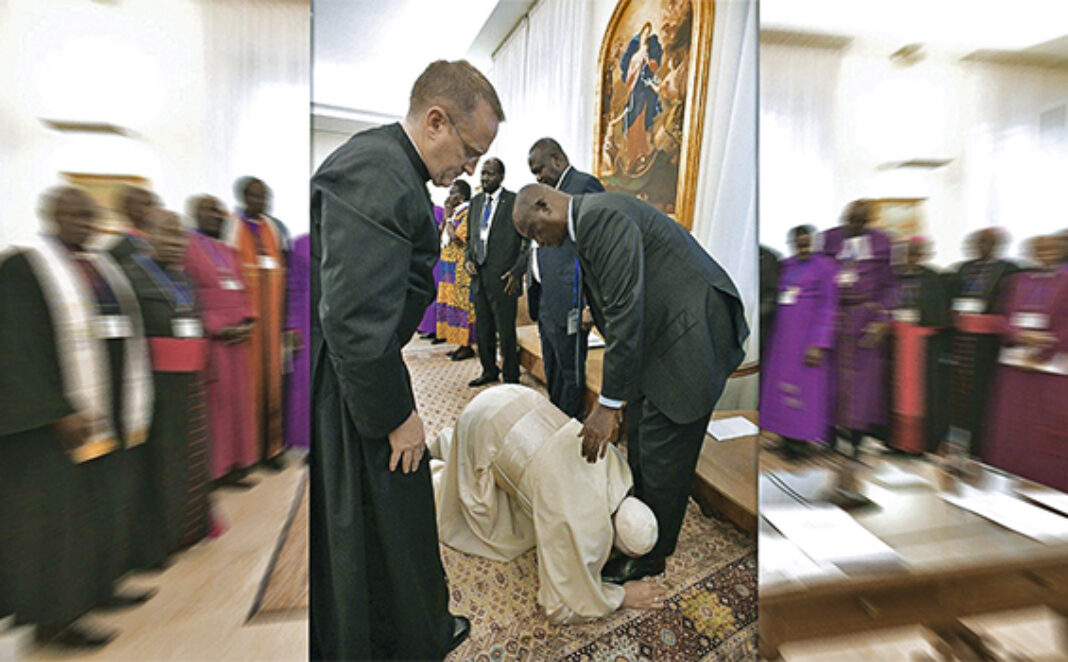 manca paus fransiskus mencium kaki mei 2019 hidup katolik