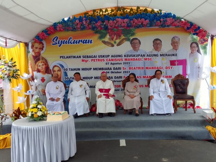 Mandagi Syukuran Pelantikan Uskup Mandagi dan Hidup Membiara Tiga Anggota ...
