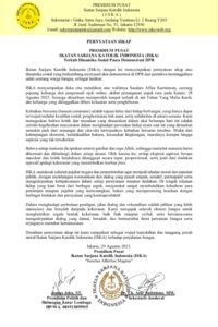 Pernyataan Sikap PP ISKA