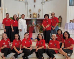 Hyacinta Fifian Gunawan bersama Komunitas Kerahiman Ilahi Paroki Santo Albertus Agung Tanjung Bunga merayakan Pesta Kerahiman Ilahi pada 27 April 2025./ DOK.Pribadi