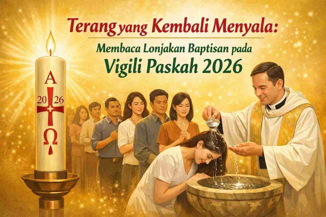Terang yang Kembali Menyala: Membaca Lonjakan Baptisan pada Vigili Paskah 2026
