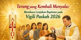 Terang yang Kembali Menyala: Membaca Lonjakan Baptisan pada Vigili Paskah 2026