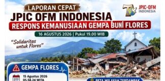 JPIC OFM Indonesia Bergerak untuk Flores: 51 Orang Meninggal, 182 Terluka dan Sekitar 5.000 Warga Mengungsi